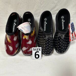 Two for One Price!!! Sloggers Waterproof Rain Shoes - Red Chicken & Polka Dot